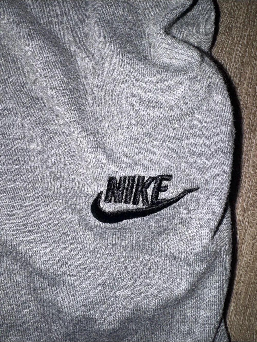 Nike Kids Heather Gray Athletic Shorts with Black Logo